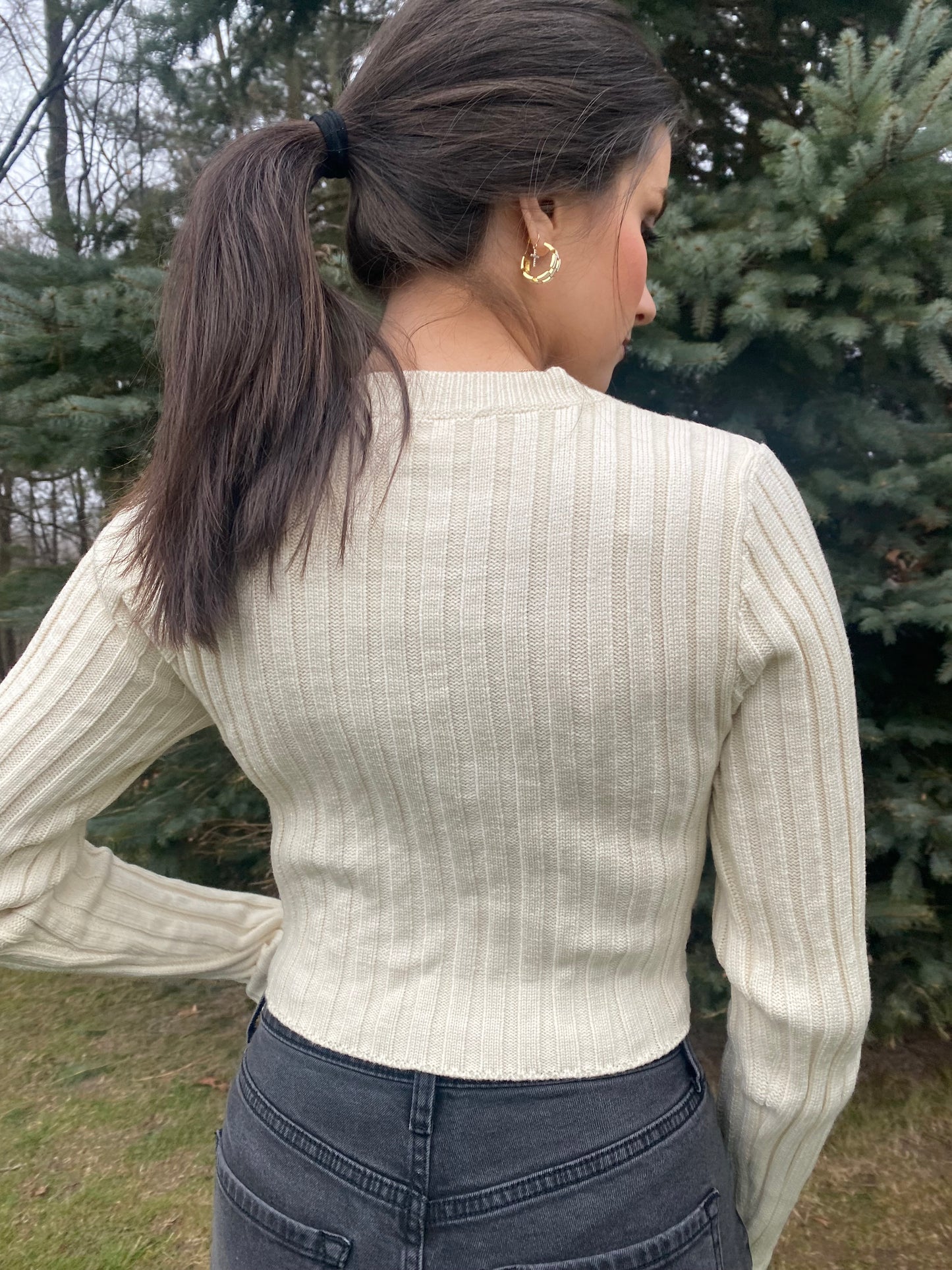 Asymmetrical Hem Sweater Top